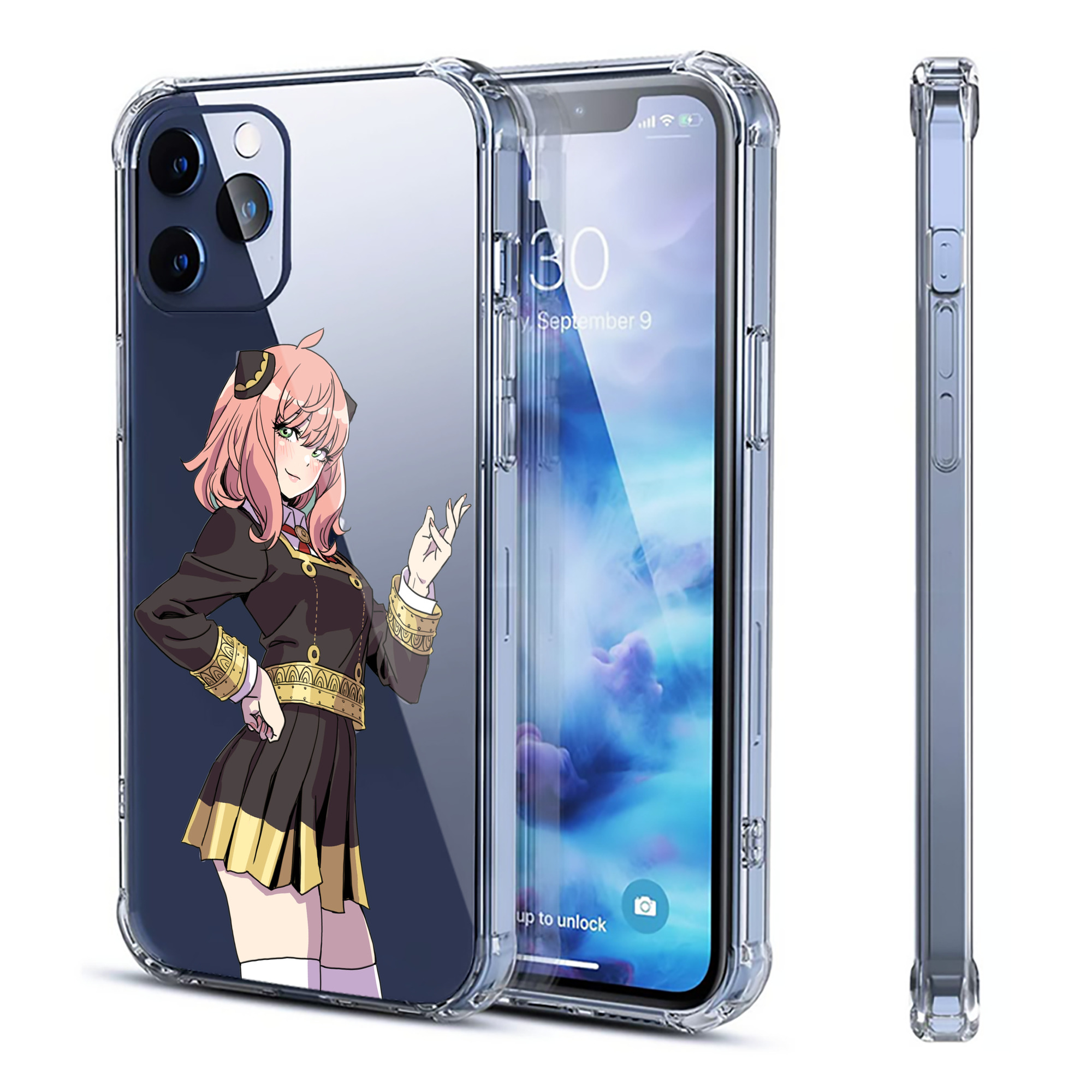 （画像用） SPY×FAMILY间谍家家酒 【iPhone 12シリーズ対応】透明スマホケース（クリアソフトケース）